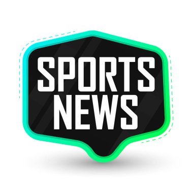Spor Haberleri afiş tasarım şablonu, vektör illüstrasyonu