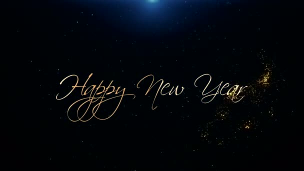 Bonne année Salutation Belle animation de texte 