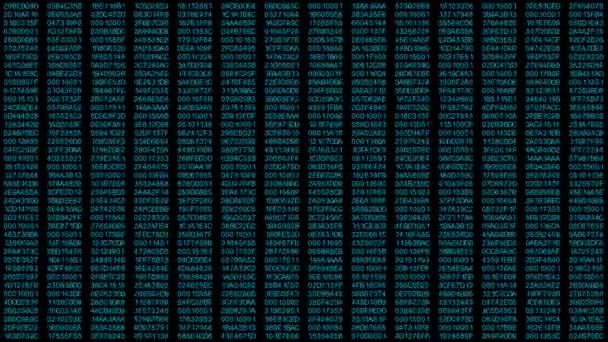 Fundo Digital Hacker Código Hud — Vídeo de Stock