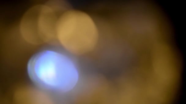 Lichte Lekken Bokeh Bokeh Achtergrond — Stockvideo