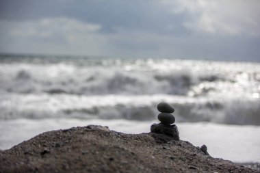 Milli Parkı İzlanda. Muhteşem manzara manzara İzlanda, jeotermal alan. Dramatik ve güzel sahne reykjavk Lake Myvatn, Krafla /Iceland - 02.05.2018 