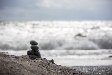Milli Parkı İzlanda. Muhteşem manzara manzara İzlanda, jeotermal alan. Dramatik ve güzel sahne reykjavk Lake Myvatn, Krafla /Iceland - 02.05.2018 
