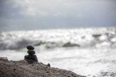 Milli Parkı İzlanda. Muhteşem manzara manzara İzlanda, jeotermal alan. Dramatik ve güzel sahne reykjavk Lake Myvatn, Krafla /Iceland - 02.05.2018 