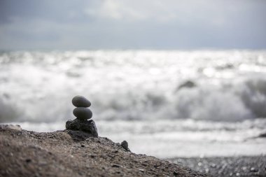 Milli Parkı İzlanda. Muhteşem manzara manzara İzlanda, jeotermal alan. Dramatik ve güzel sahne reykjavk Lake Myvatn, Krafla /Iceland - 02.05.2018 