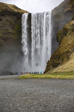 Milli Parkı İzlanda. Muhteşem manzara manzara İzlanda, jeotermal alan. Dramatik ve güzel sahne reykjavk Lake Myvatn, Krafla /Iceland - 02.05.2018 