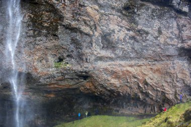Milli Parkı İzlanda. Muhteşem manzara manzara İzlanda, jeotermal alan. Dramatik ve güzel sahne reykjavk Lake Myvatn, Krafla /Iceland - 02.05.2018