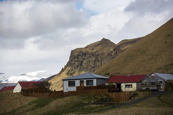 Milli Parkı İzlanda. Muhteşem manzara manzara İzlanda, jeotermal alan. Dramatik ve güzel sahne reykjavk Lake Myvatn, Krafla /Iceland - 02.05.2018