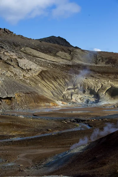 国家公园冰岛 景色迷人的冰岛 地热区 戏剧性和风景如画的场景 Reykjavk Myvatn Krafla 2018 — 图库照片