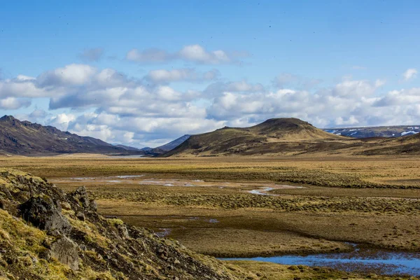 Национальный Парк Исландия Wonderful Landscape View Iceland Geothermal Area Драматическая — стоковое фото