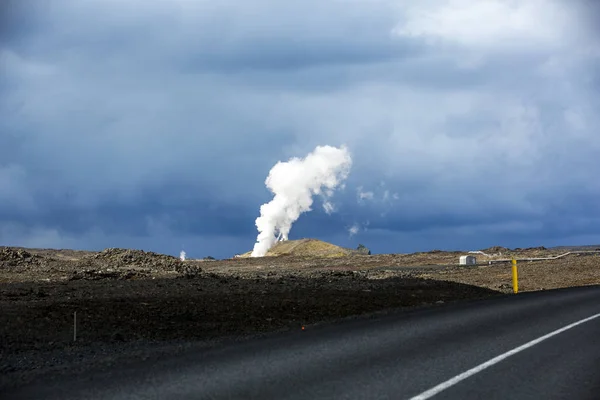 National Park Iceland Wonderful Landscape View Iceland Geothermal Area Dramatic — Stock Photo, Image