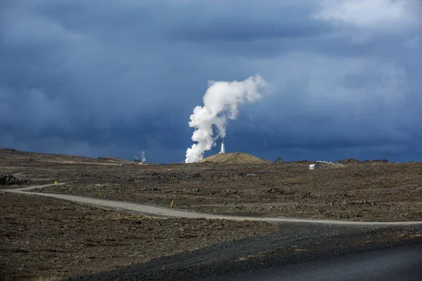 National Park Iceland Wonderful Landscape View Iceland Geothermal Area Dramatic — Stock Photo, Image