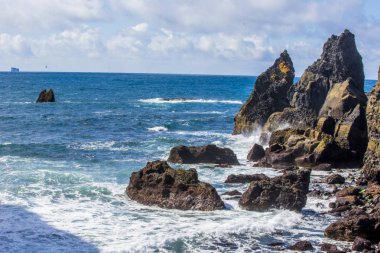Milli Parkı İzlanda. Muhteşem manzara manzara İzlanda, jeotermal alan. Dramatik ve güzel sahne Lake Myvatn, Krafla /Iceland - 02.05.2018