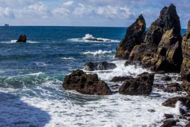 Milli Parkı İzlanda. Muhteşem manzara manzara İzlanda, jeotermal alan. Dramatik ve güzel sahne Lake Myvatn, Krafla /Iceland - 02.05.2018