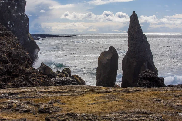 Parque Nacional Islândia Uma Vista Maravilhosa Paisagem Islândia Área Geotérmica — Fotografia de Stock