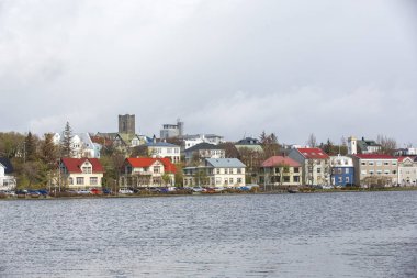 Milli Parkı İzlanda. Muhteşem manzara manzara İzlanda, jeotermal alan. Dramatik ve güzel sahne                 
