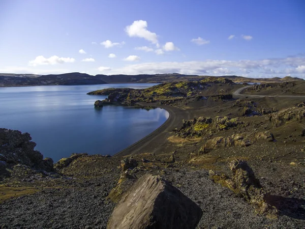 Национальный Парк Исландия Wonderful Landscape View Iceland Geothermal Area Драматическая — стоковое фото