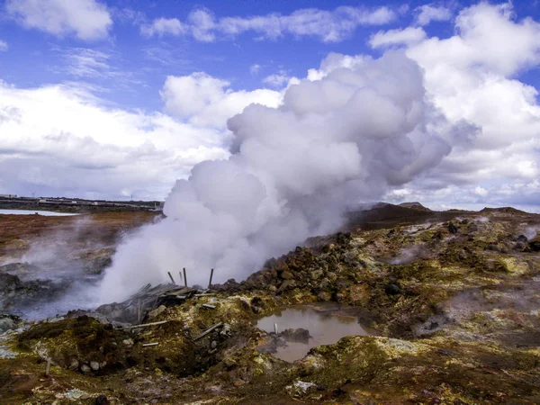 National Park Iceland Wonderful Landscape View Iceland Geothermal Area Dramatic — Stock Photo, Image