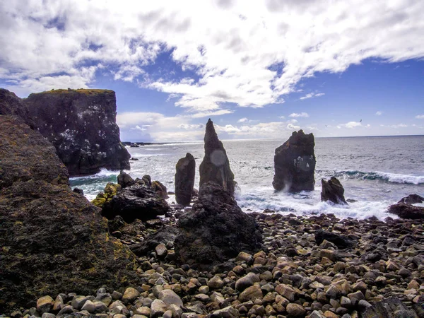 Nationalparken Island Ett Fantastiskt Landskap Visa Island Geotermiska Området Dramatiska — Stockfoto