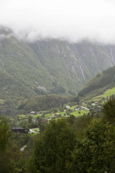 Jotunheimen Bergen Fiordy Lasu Bergen Norwegia 2018 — Zdjęcie stockowe