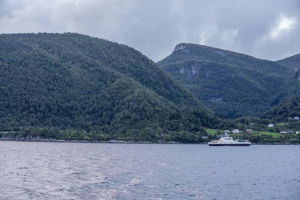 Jotunheimen Bergen Fjordok Erdő Bergen Norvégia 2018 — Stock Fotó