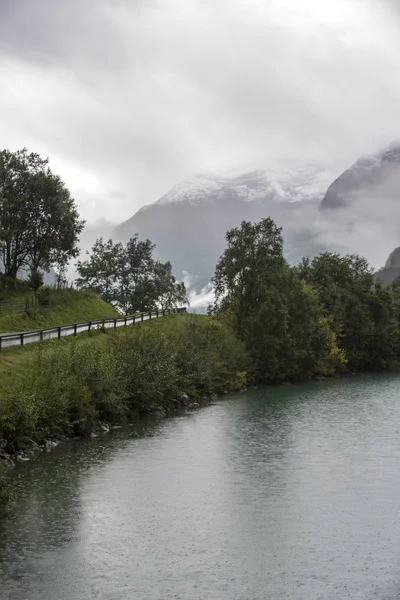 Jotunheimen Bergen Fjordy Les Bergen Norsko 2018 — Stock fotografie