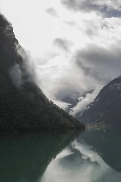 Jotunheimen Bergen Fiyortları Orman Bergen Norveç 2018 — Stok fotoğraf