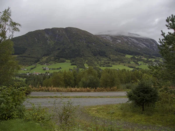 Jotunheimen Bergen Fiordy Lasu Bergen Norwegia 2018 — Zdjęcie stockowe