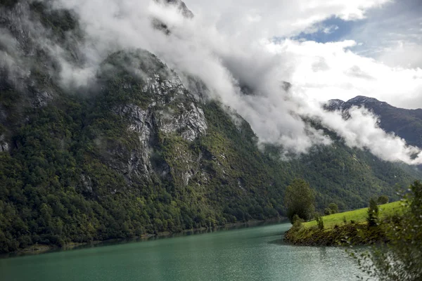 Jotunheimen Bergen Fiyortları Orman Bergen Norveç 2018 — Stok fotoğraf