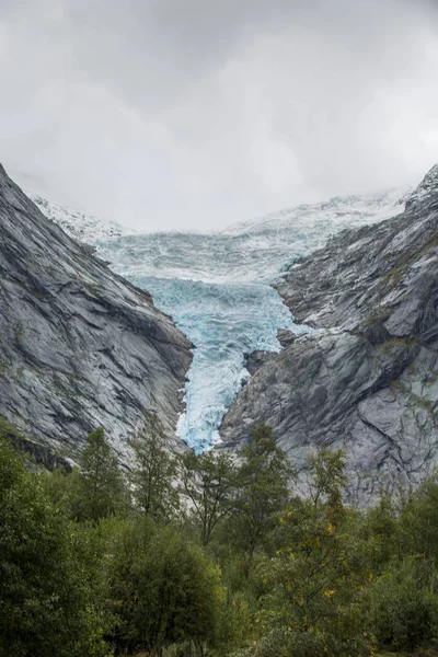 Jotunheimen Bergen Fjordok Erdő Bergen Norvégia 2018 — Stock Fotó