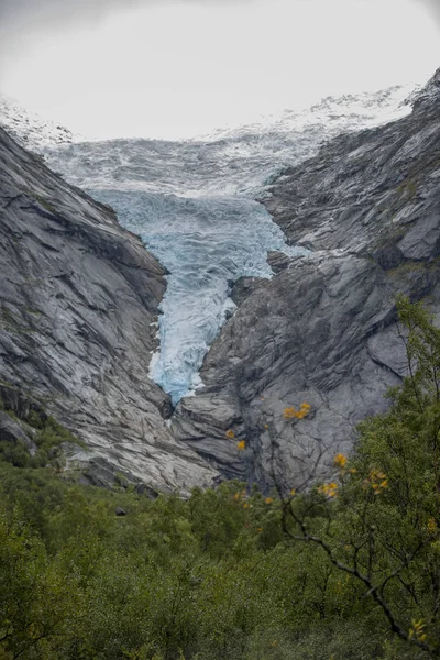 Jotunheimen Bergen Fjordok Erdő Bergen Norvégia 2018 — Stock Fotó