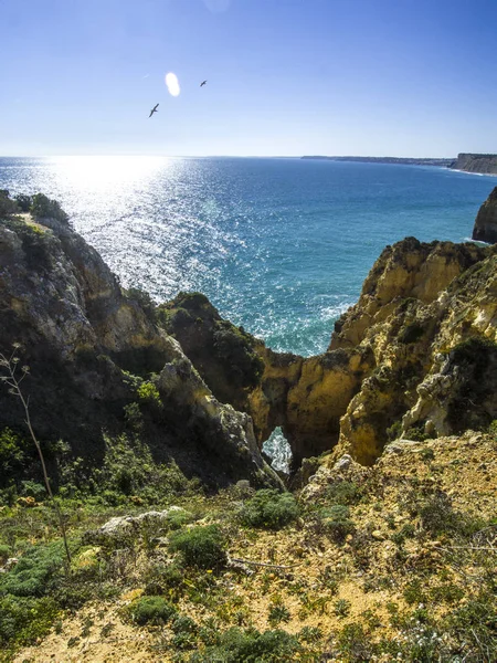 Strand Van Algarve Lagos Portugal — Stockfoto