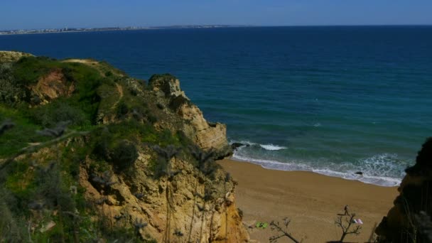 Algarve Praia Lagos Portugal — Vídeo de Stock