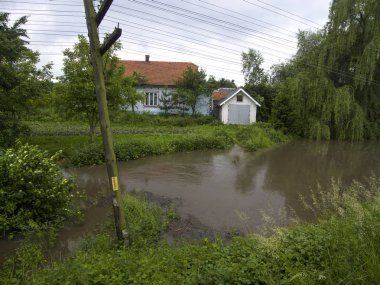 Ukrayna'da sel . Ekstrem hava.