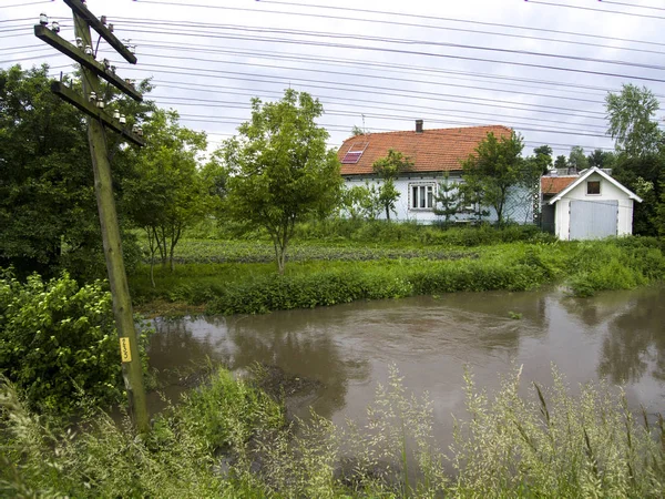 Inondations Ukraine Conditions Météorologiques Extrêmes — Photo