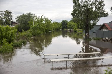 Ukrayna'da sel . Ekstrem hava.