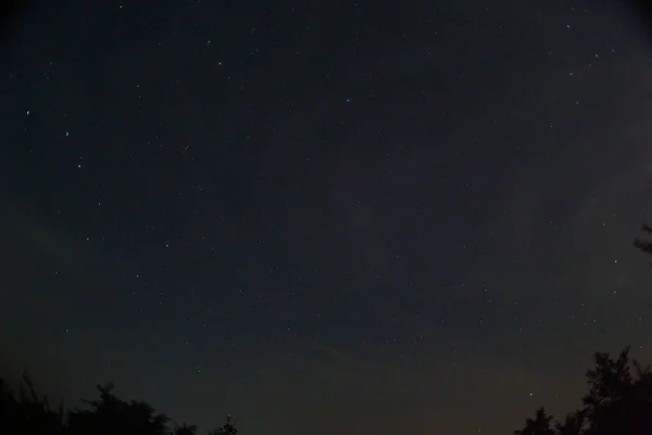 Météore Une Pluie Météores Perséides Ciel Nocturne Étoiles Météores — Photo