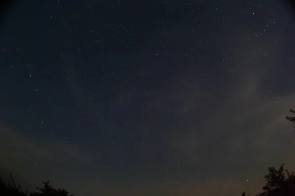 Météore Une Pluie Météores Perséides Ciel Nocturne Étoiles Météores — Photo