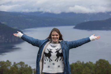 Jutunheimen Milli Parkı. Bergen Fiyortları ve Ormanı. Bergen, Norveç - 11.09.2018