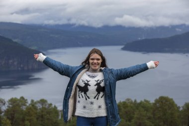 Jutunheimen Milli Parkı. Bergen Fiyortları ve Ormanı. Bergen, Norveç - 11.09.2018