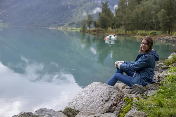 Parque Nacional Jutunheimen Bergen Fjords Forest Bergen Noruega 2018 — Fotografia de Stock