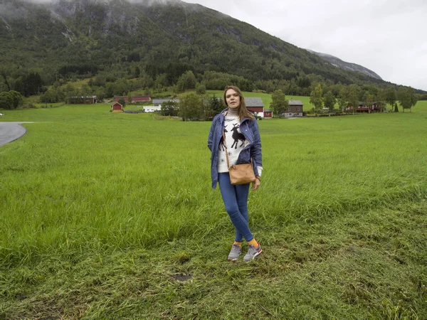 Parque Nacional Jutunheimen Bergen Fjords Forest Bergen Noruega 2018 — Fotografia de Stock