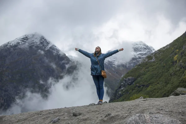 Parque Nacional Jutunheimen Bergen Fjords Forest Bergen Noruega 2018 — Fotografia de Stock