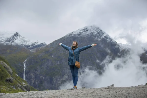 Parque Nacional Jutunheimen Bergen Fjords Forest Bergen Noruega 2018 — Fotografia de Stock