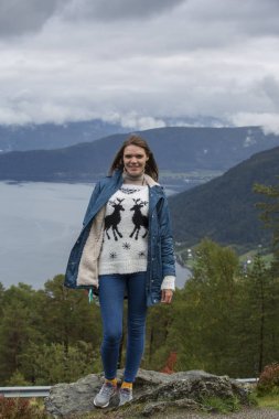 Jutunheimen Milli Parkı. Bergen Fiyortları ve Ormanı. Bergen, Norveç - 11.09.2018