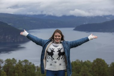 Jutunheimen Milli Parkı. Bergen Fiyortları ve Ormanı. Bergen, Norveç - 11.09.2018