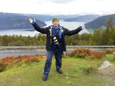 Jutunheimen Milli Parkı. Bergen Fiyortları ve Ormanı. Bergen, Norveç - 11.09.2018