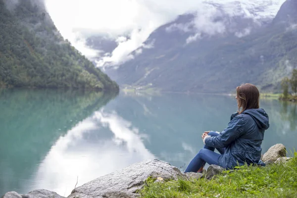 Jutunheimen Milli Parkı. Bergen Fiyortları ve Ormanı. Bergen, Norveç - 11.09.2018