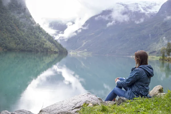 Jutunheimen Milli Parkı. Bergen Fiyortları ve Ormanı. Bergen, Norveç - 11.09.2018
