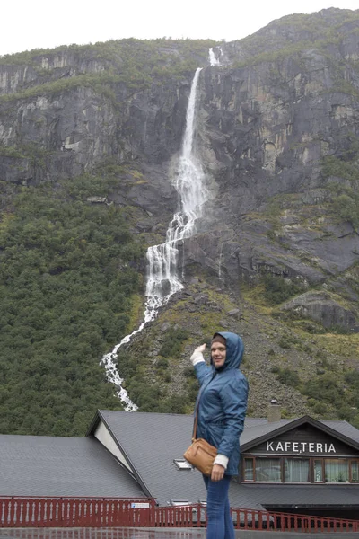Nationaal Park Jutunheimen Bergen Fjorden Bos Bergen Noorwegen 2018 — Stockfoto