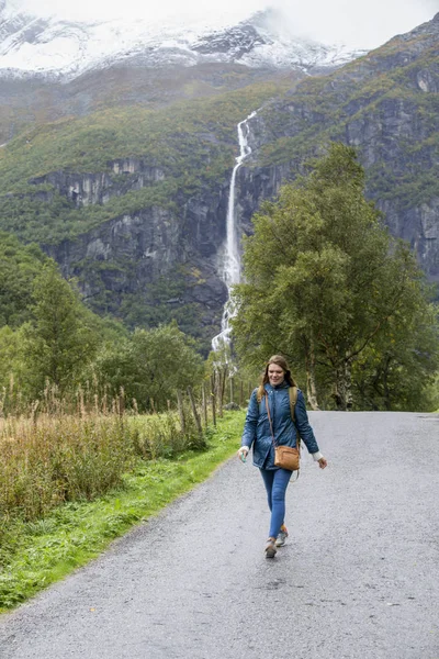 Parque Nacional Jutunheimen Bergen Fjords Forest Bergen Noruega 2018 — Fotografia de Stock